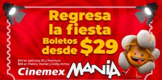 promoción Cinemex Manía