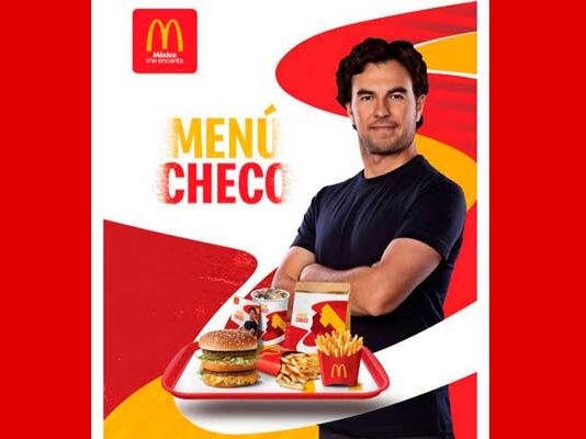 Menú Checo, el menú favorito de Checo Pérez que podrás ordenar en McDonald’s menú Checo McDonald's