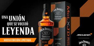 botella edición limitada Jack Daniel's y McLaren