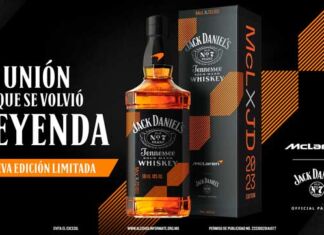 botella edición limitada Jack Daniel's y McLaren