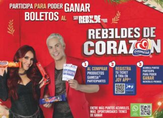 Gamesa lanza promoción “Rebeldes de Corazón” con RBD boletos para conciertos RBD