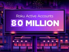 80 millones de cuentas activas Roku