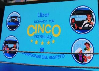 campaña Luchando por cinco estrellas Uber
