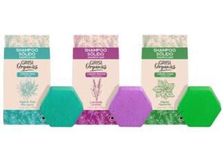 Grisi Organics, nueva marca que apuesta por el cuidado capilar y del medio ambiente shampoos sólidos Grisi Organics