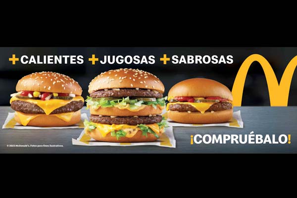 ajustes en hamburguesas clásicas McDonald's