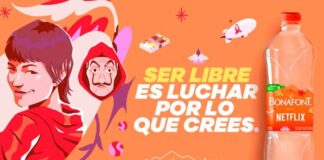 campaña Bonafont con personajes de Netflix