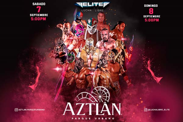 espectáculo de lucha libre en Aztlán Parque Urbano