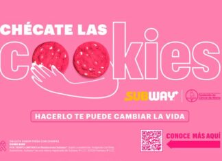 Subway y FUCAM se unen nuevamente en la lucha contra el cáncer de mama campaña Chécate las Cookies Subway y FUCAM