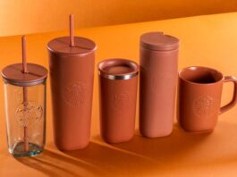 termos y tazas Starbucks con materiales reciclados
