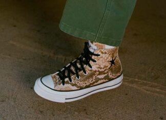 Stüssy, un nuevo Chuck 70 con estampado de serpiente de los íconos del SoCal Converse x Stüssy Chuck 70