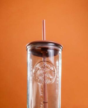 vaso de vidrio reciclado Starbucks