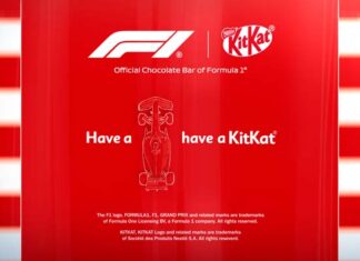 KitKat es el chocolate oficial de la F1