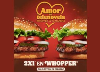 promoción Amor de Telenovela Burger King