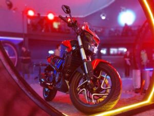 moto Dominar 400 rojo