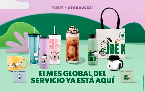 productos Peanuts en Starbucks