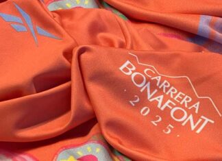 playera Carrera Bonafont 2025 creada por Reebok