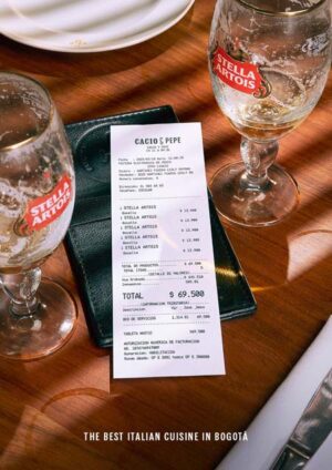 “The Check”, la impactante campaña global de Stella Artois inspirada en la alta cocina 1 restaurante Cacio e Pepe