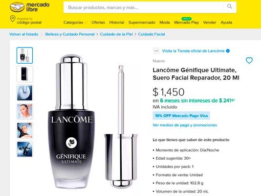 Mercado Libre y L’Oréal refuerzan su apuesta por el mercado de la belleza en México productos de lujo L'Oréal en Mercado Libre