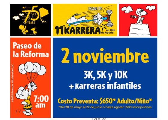 Un Kilo de Ayuda anuncia su 11 Karrera con Causa de la mano de Peanuts