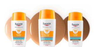protectores solares Hydro Fluid con Color Eucerin