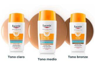 protectores solares Hydro Fluid con Color Eucerin
