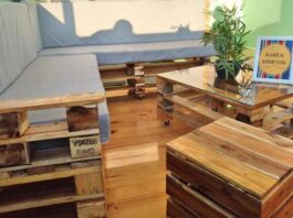 pallets transformados en muebles Alikum