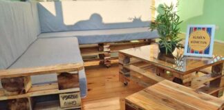 pallets transformados en muebles Alikum
