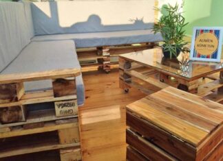 pallets transformados en muebles Alikum