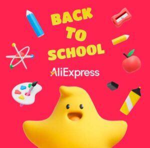 promoción Back to School AliExpress