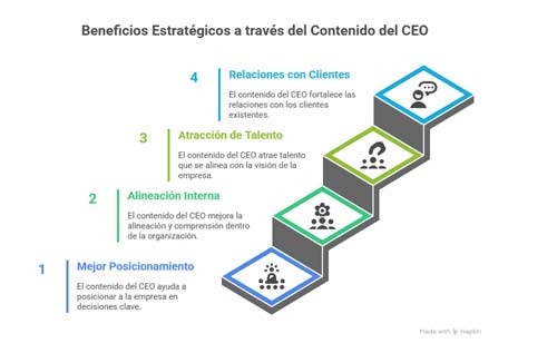 De CEO a creador de contenido: la estrategia que fortalece a empresas 2 beneficios del contenido que publica el CEO