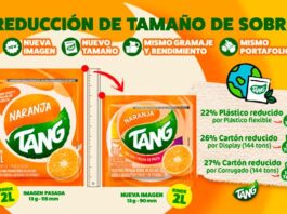 Nuevos sobres de Tang logran reducir 400 toneladas de residuos sobres de Tang reducen uso de plástico