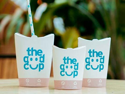 vaso de papel plegable The Good Cup