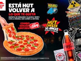 Pizza Hut y Volver al Futuro celebran 30 y 40 años con combo de edición limitada combo Pizza Hut y Volver al Futuro