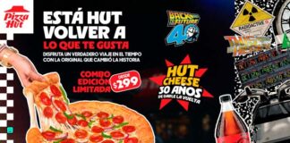combo Pizza Hut y Volver al Futuro