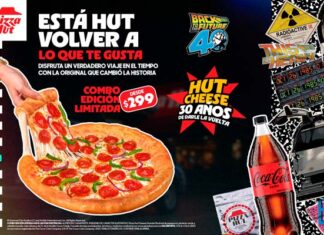 combo Pizza Hut y Volver al Futuro