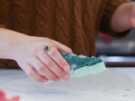 fibra esponja navideña Scotch Brite