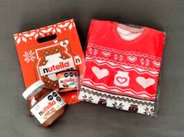 Trivia: Celebra fiestas navideñas con la cremosidad de Nutella y su nuevo suéter reversible suéter reversible de Nutella