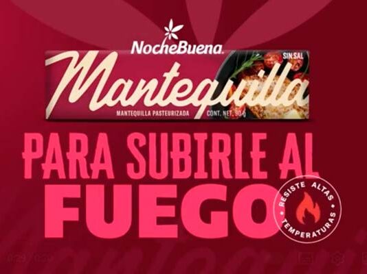 mantequilla Nochebuena que resiste altas temperaturas