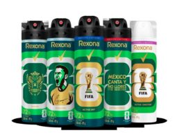 latas coleccionables Mundial 2026 Rexona