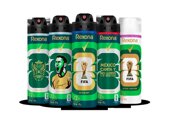 rexona-fifa latas coleccionables Mundial 2026 Rexona