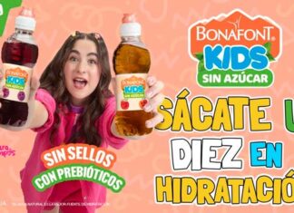 Bonafont Kids Uva y Manzana, nuevos sabores sin azúcar que promueven la hidratación infantil Bonafont Kids con Lara Campos