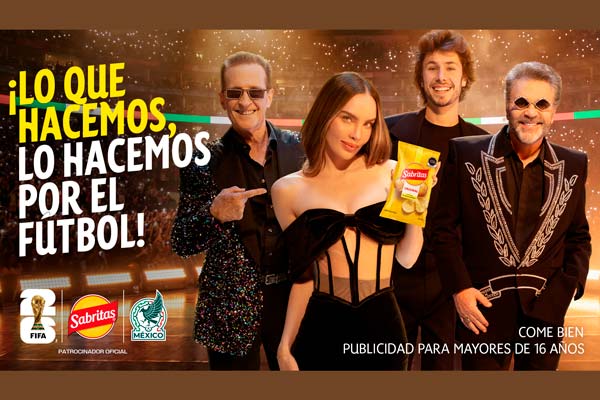 campana-sabritas-mundial-2026 Belinda, Mijares y Emmanuel en campaña Sabritas