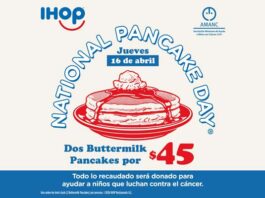 Día Nacional del Pancake 2026: Este 16 de abril visita IHOP y apoya a niños con cáncer Día Nacional del Pancake IHOP