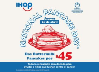 Día Nacional del Pancake 2026: Este 16 de abril visita IHOP y apoya a niños con cáncer Día Nacional del Pancake IHOP