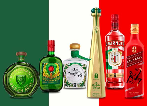 diseño mundialista marcas de Diageo