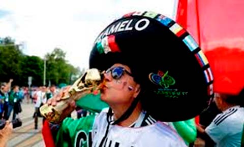 mexicanos apoyan a la Selección Mexicana