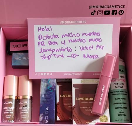 productos Moira Cosmetics
