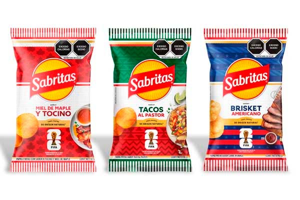 Sabritas lanza tres sabores inspirados en los países anfitriones del Mundial 2026 sabores Sabritas países anfitriones Mundial 2026