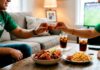 consumo de alimentos para compartir durante mundial