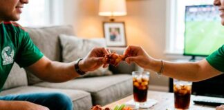 consumo de alimentos para compartir durante mundial